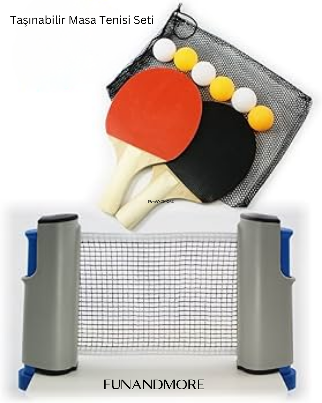 Funandmore -Taşınabilir Masa Tenisi Seti